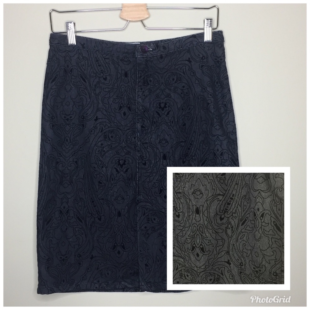 [FDJ French Dressing] Jean skirt with front slit